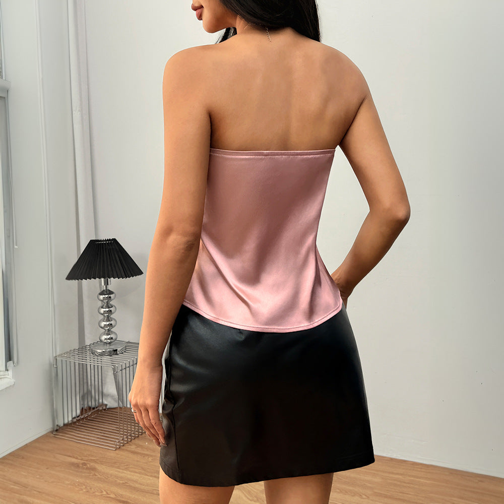 Damen Trägerloses Chiffon- Fließender Schnitt Eveloria