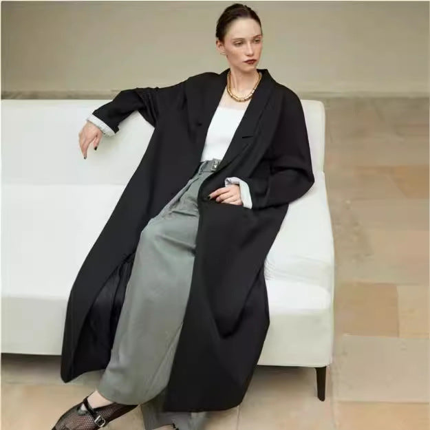 Damen Oversize-Mantel Locker Fallend Eveloria