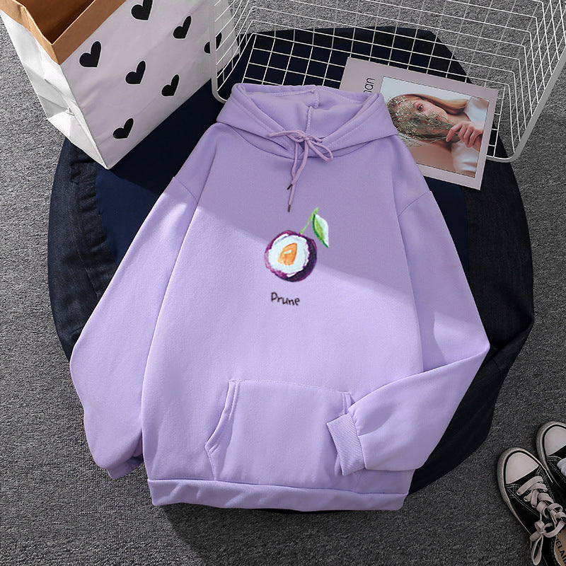 Damen Hoodie Melonenmotiv Fruchtig Eveloria