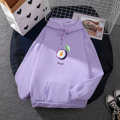 Damen Hoodie Melonenmotiv Fruchtig Eveloria
