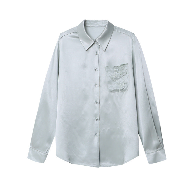 Damen Bluse Feine Struktur Modischer Schnitt Eveloria