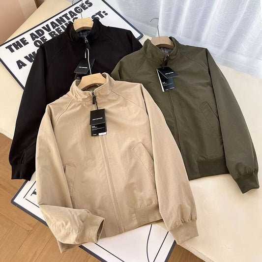 Damen Übergangsjacke Hochkragen Praktische Taschen Eveloria - Eveloria