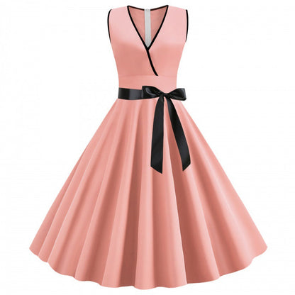 Damen Wickelkleid Voluminöser Rock Elegante Taillierung Eveloria - Eveloria