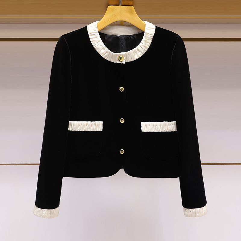 Damen Kurzjacke Elegante Rüsche Eveloria - Eveloria