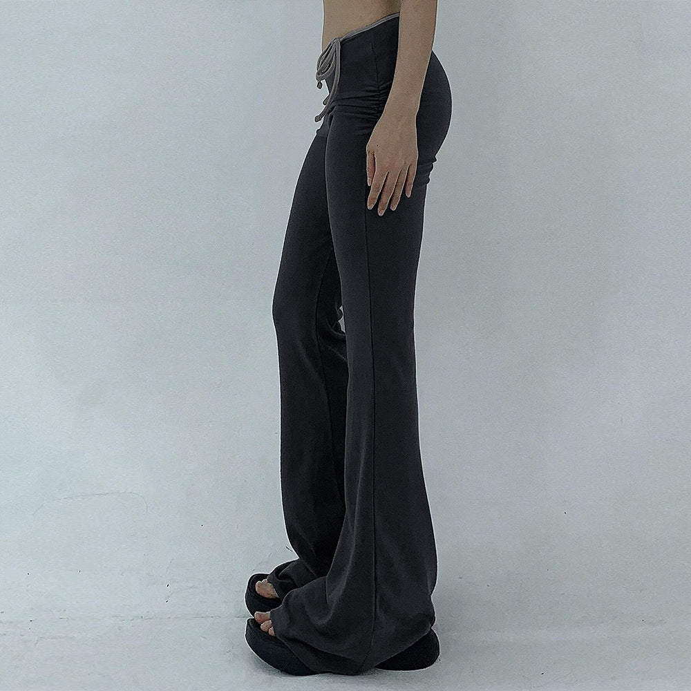 Damen Yoga-Hose Flared elastisch gerippt Eveloria
