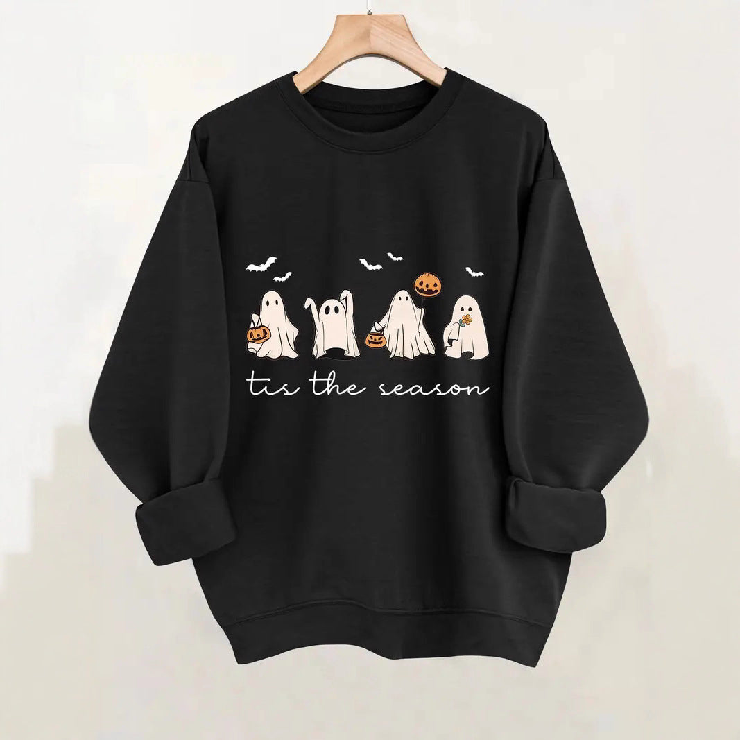 Damen Sweatshirt Halloween-Motiv Lässiger Schnitt Eveloria - Eveloria