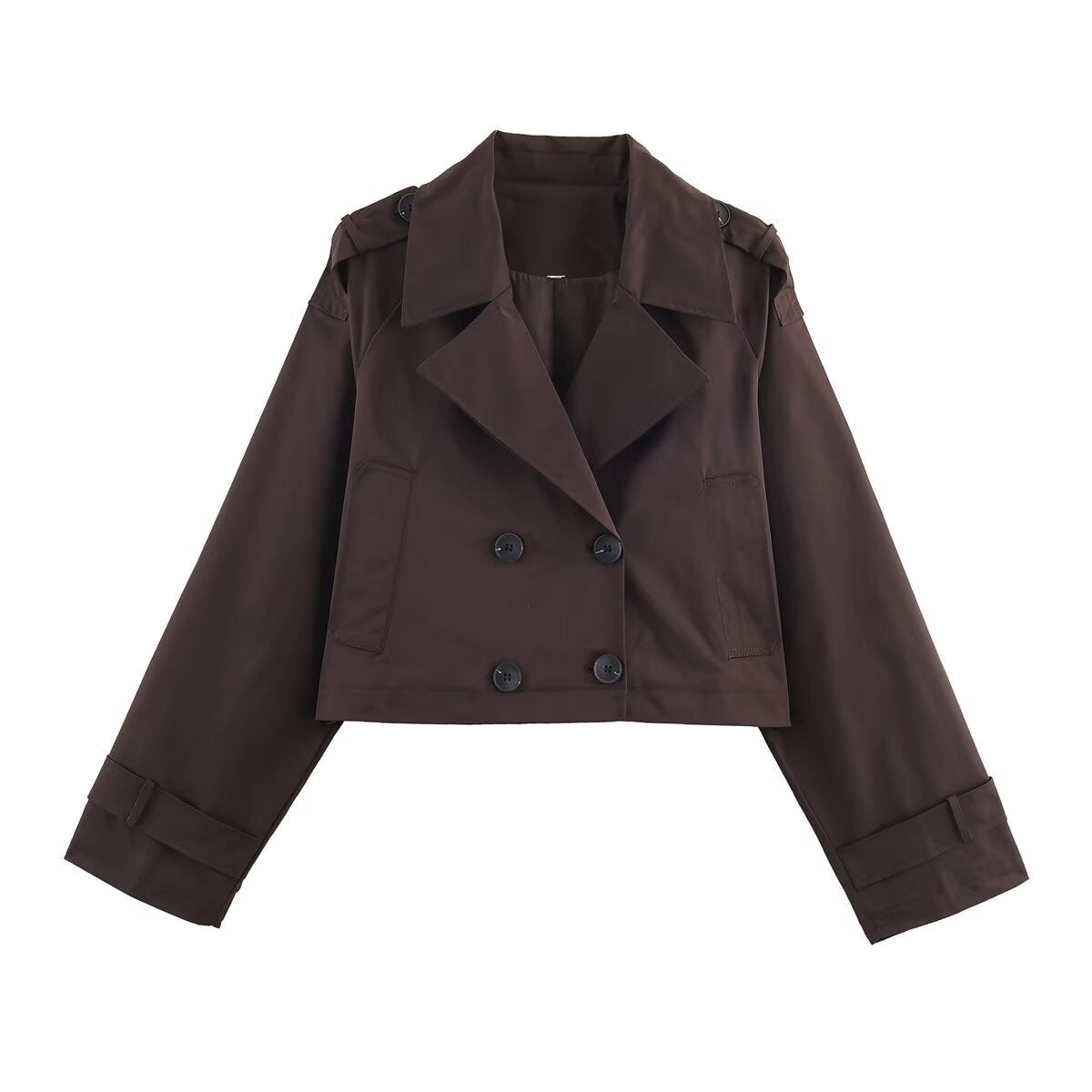 Damen Trenchcoatjacke Eveloria Kurz Modisch
