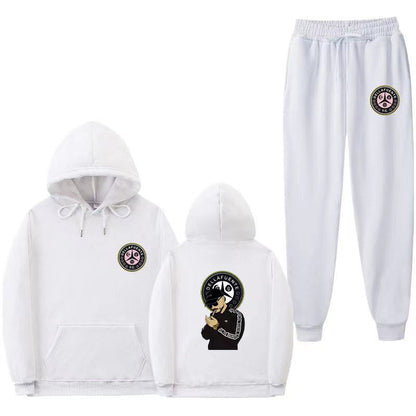 Damen Kapuzenpullover-Set mit Jogginghose, einzigartigem Druck,