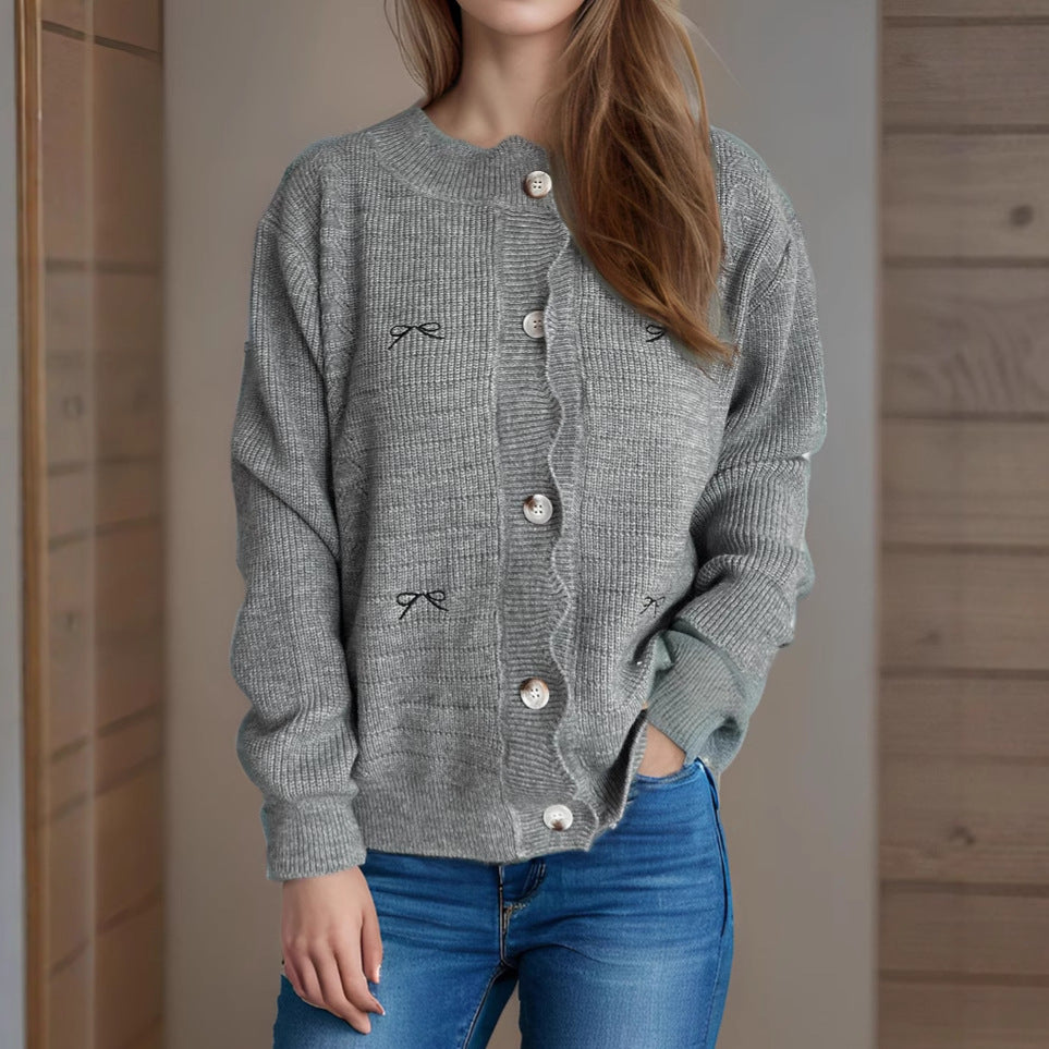 Damen Strickjacke mit verspielten Details