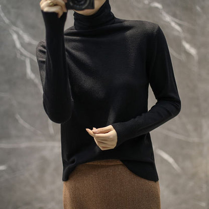 Damen Rollkragenpullover Hochwertig Eveloria