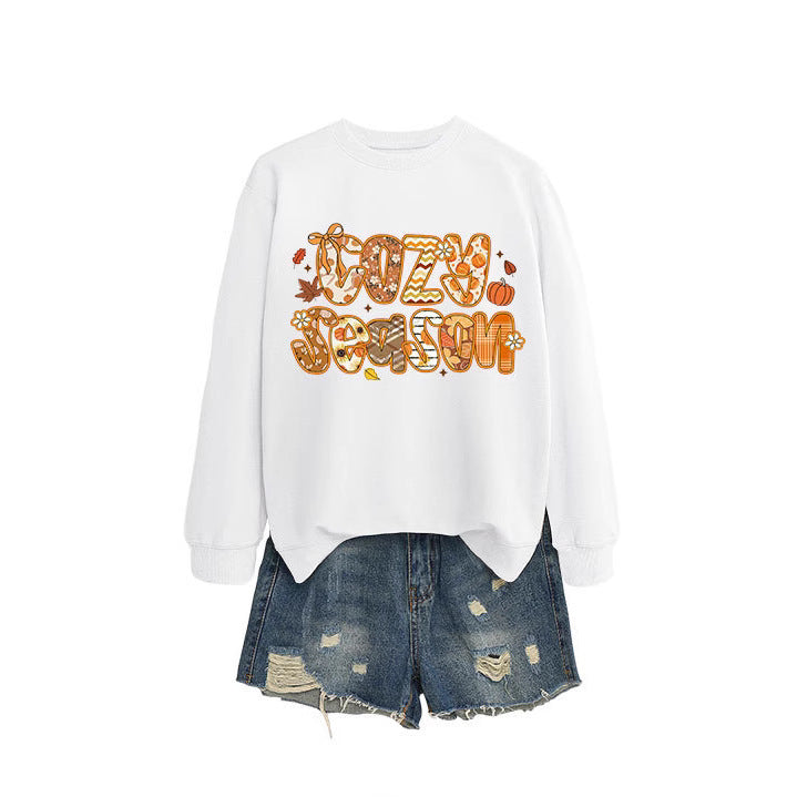 Damen Sweatshirt Herbstdesign Lässiger Schnitt Eveloria