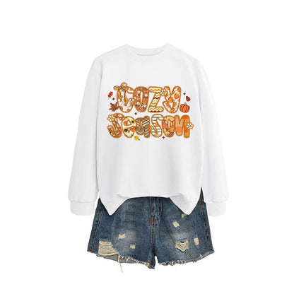 Damen Sweatshirt Herbstdesign Lässiger Schnitt Eveloria