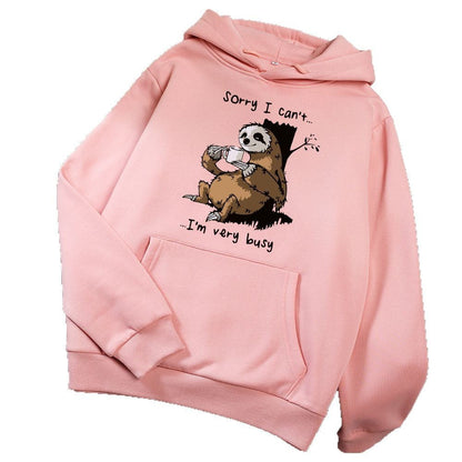 Damen Kapuzensweater Tiermotiv Weich