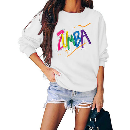 Damen Sweatshirt Modernes Zumba-Design Lässig Eveloria