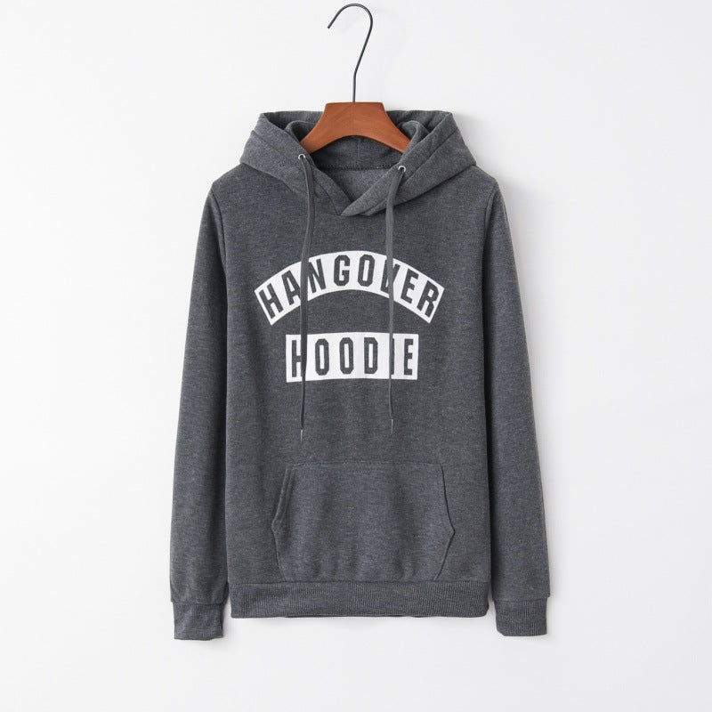 Damen Kapuzenpullover mit Aufdruck und Kängurutaschen