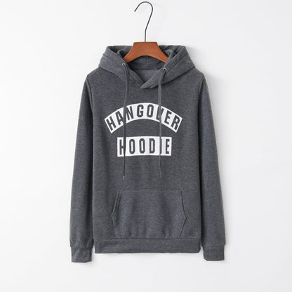 Damen Kapuzenpullover mit Aufdruck und Kängurutaschen