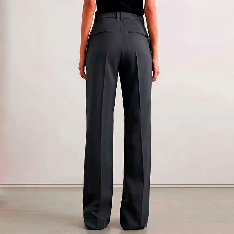 Damen Hochbundhose Weites Bein Eveloria