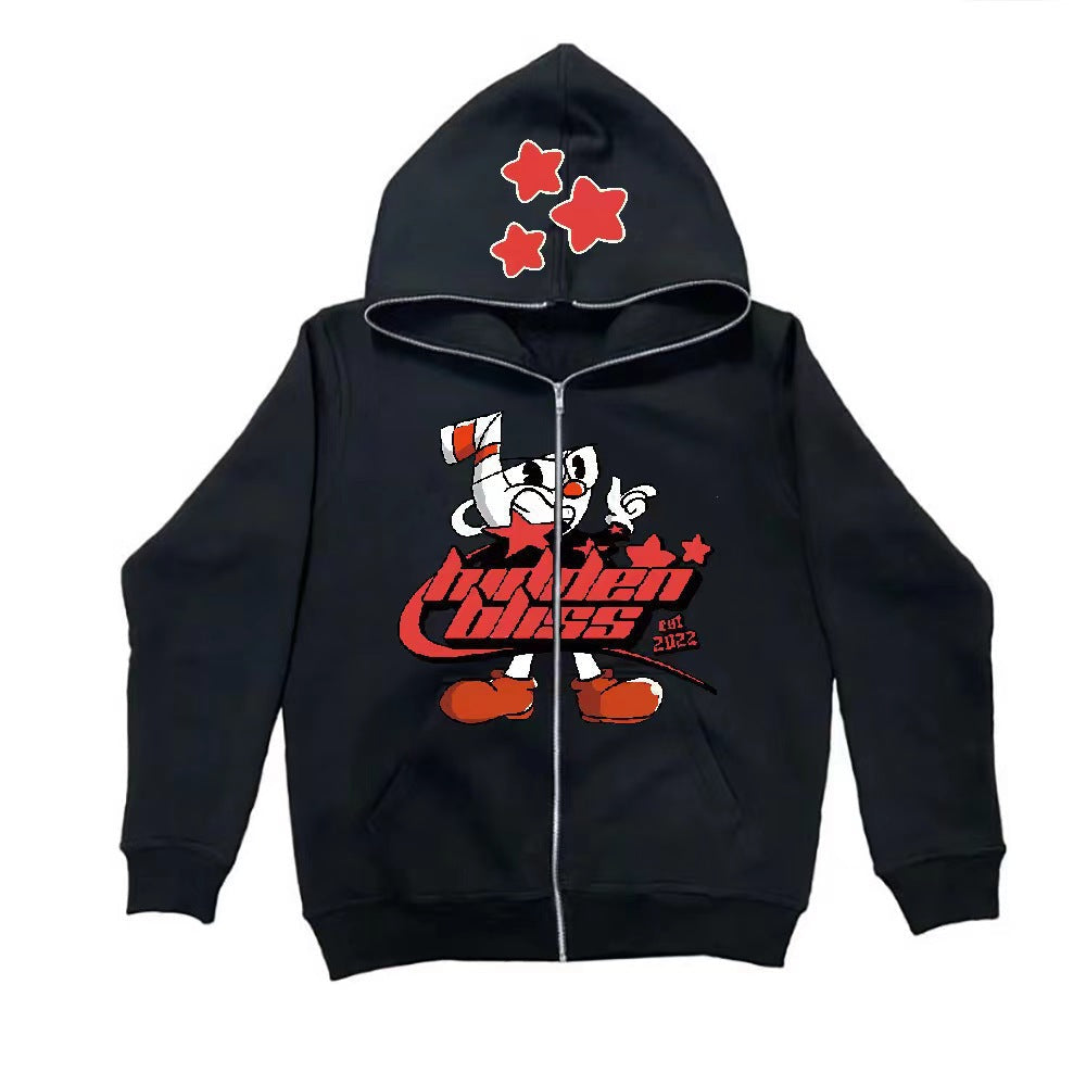 Damen Kapuzenjacke Grafikdesign Eveloria