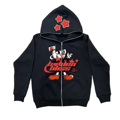 Damen Kapuzenjacke Grafikdesign Eveloria