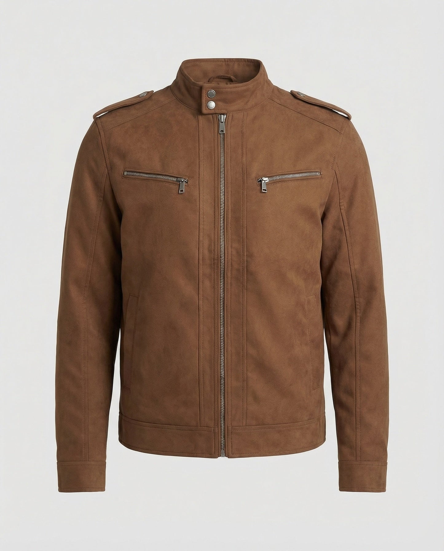 Herren Lederjacke Kurz Lederoptik