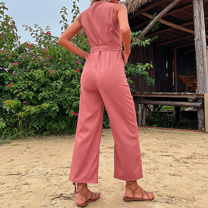 Damen Jumpsuit Bequem Taillierbar Eveloria