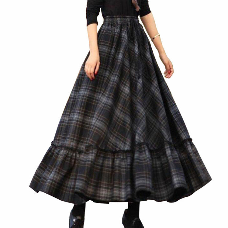 Damen Maxi-Rock Viskose-Mix Elegant Eveloria
