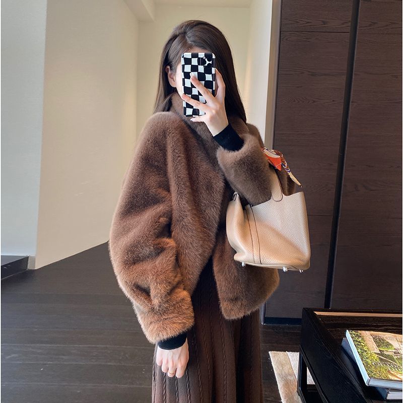 Damen Teddyjacke Kuschelig Eveloria