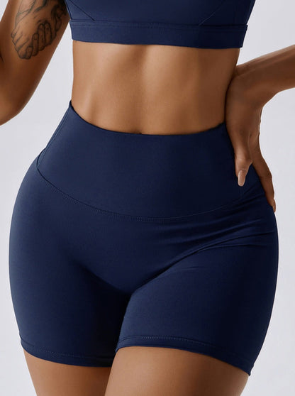 Doris Damen Fitness-Shorts Einfarbig Nahtlos