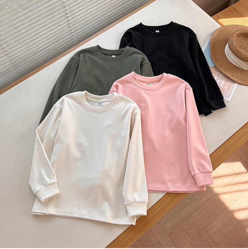 Damen Langarmshirt Rundhals Bequem Eveloria - Eveloria