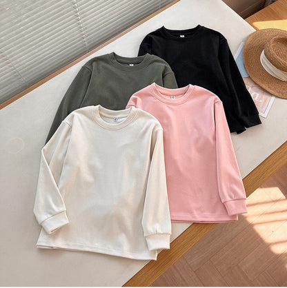 Damen Langarmshirt Rundhals Bequem Eveloria - Eveloria