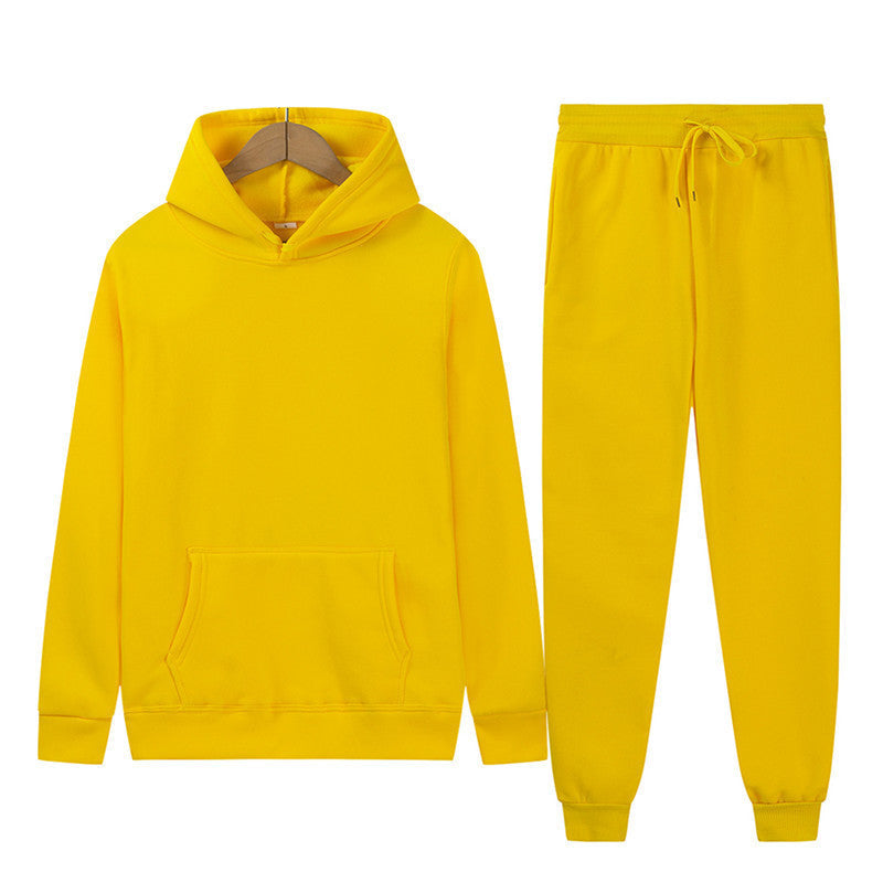Damen Kapuzenpullover Jogginghose Set Baumwollmix Eveloria