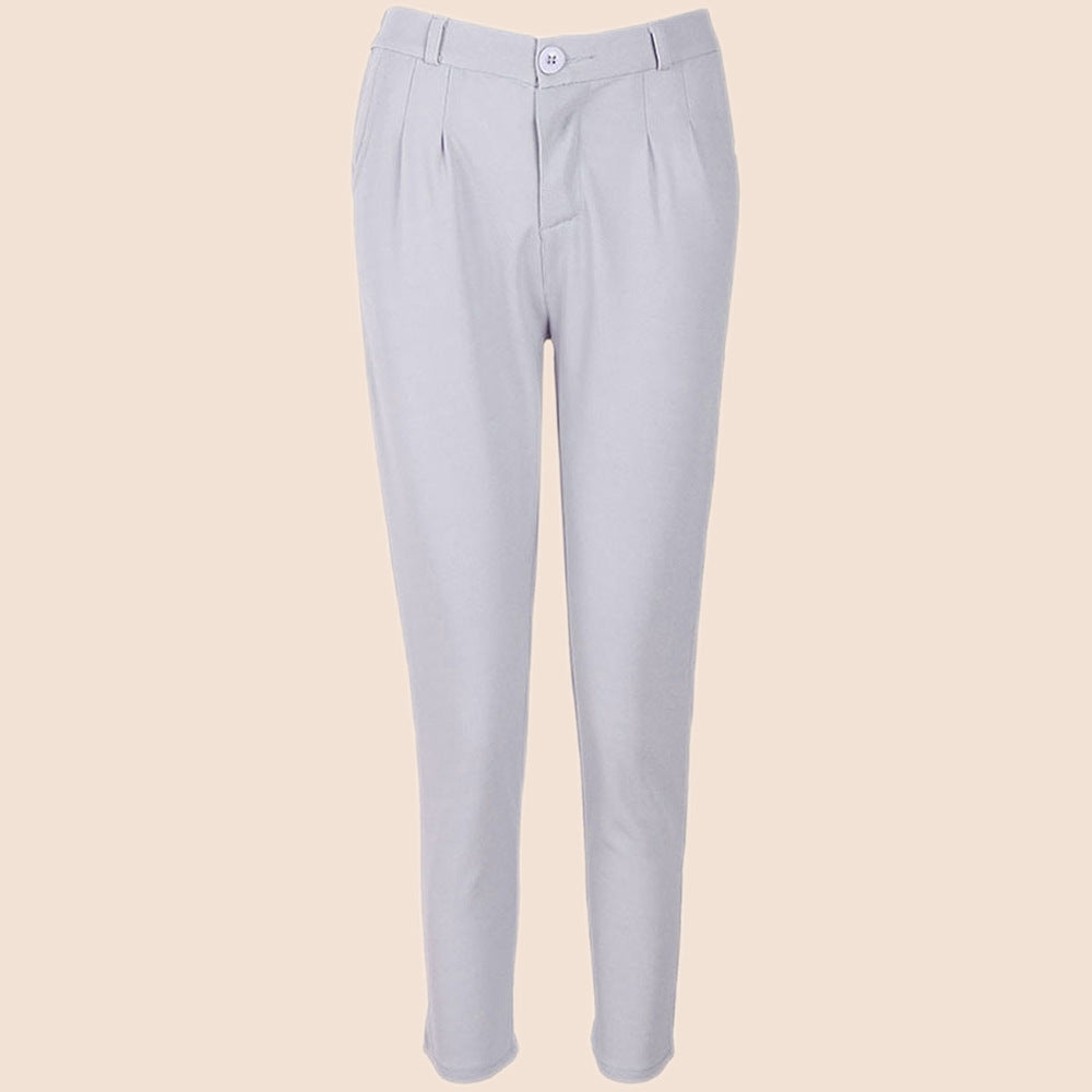 Damen Chino-Hose mit Bundfalten und hohen Taschen Eveloria