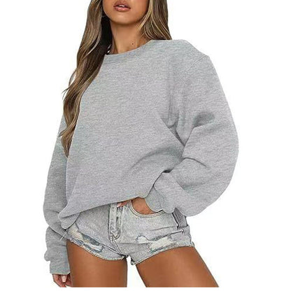 Damen Sweatshirt Lässiger Schnitt Voluminöse Ärmel Eveloria