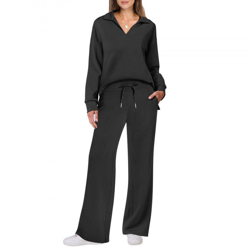 Damen Sweatshirt Hose Set Eveloria Baumwolle Bequem - Eveloria