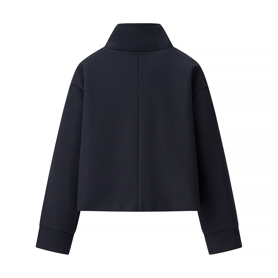 Damenjacke Stehkragen Elegant Knöpfe Eveloria