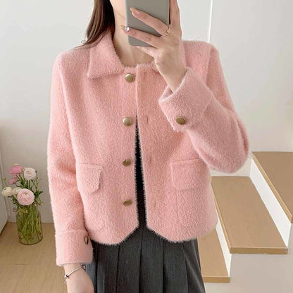 Damen Kurzjacke Eveloria Kuschelig Elegante