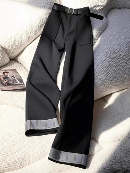 Damen Modische Palazzohose Röhrenbund Elegantes Design