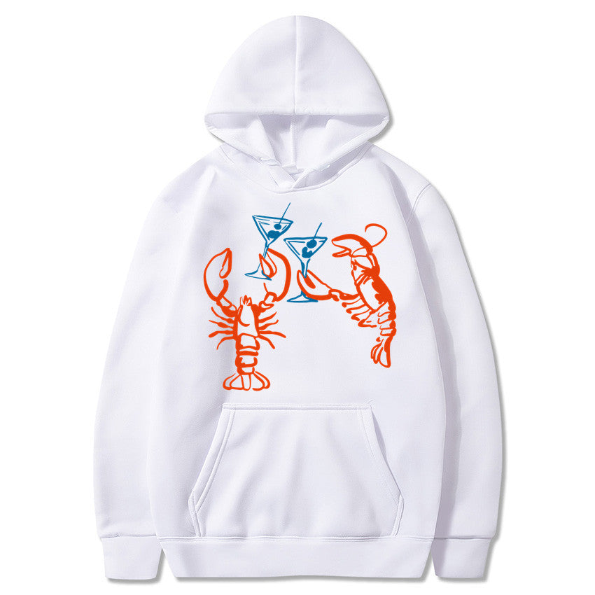 Damen Kapuzenpullover Hummer Motiv Eveloria