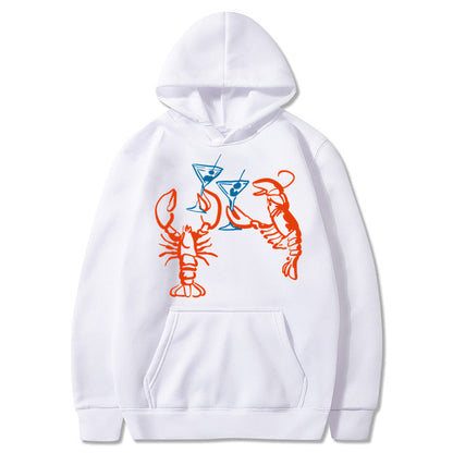 Damen Kapuzenpullover Hummer Motiv Eveloria