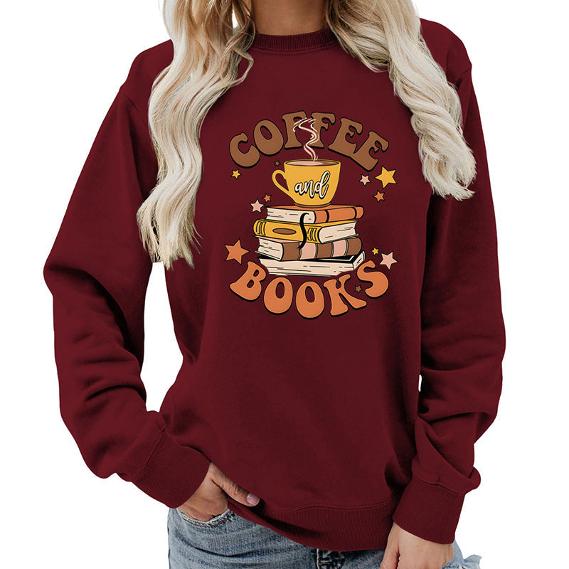 Damen Sweatshirt Kaffeebuch-Design Eveloria