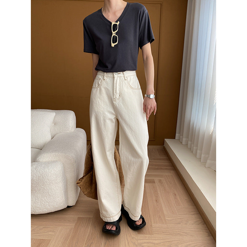 Damen High-Waist Jeans Weite Nachhaltiges Material