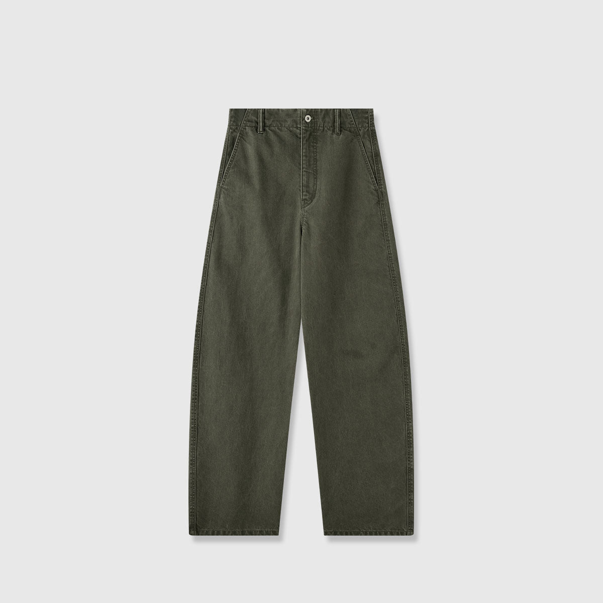 Damenweite Denim-Hose Hochbund Komfortschnitt Blau