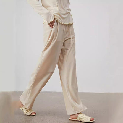 Damen Samt-Hose Bequem Eveloria