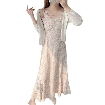 Damen Sommerkleid Geflochtene Träger Rüschendetails Eveloria