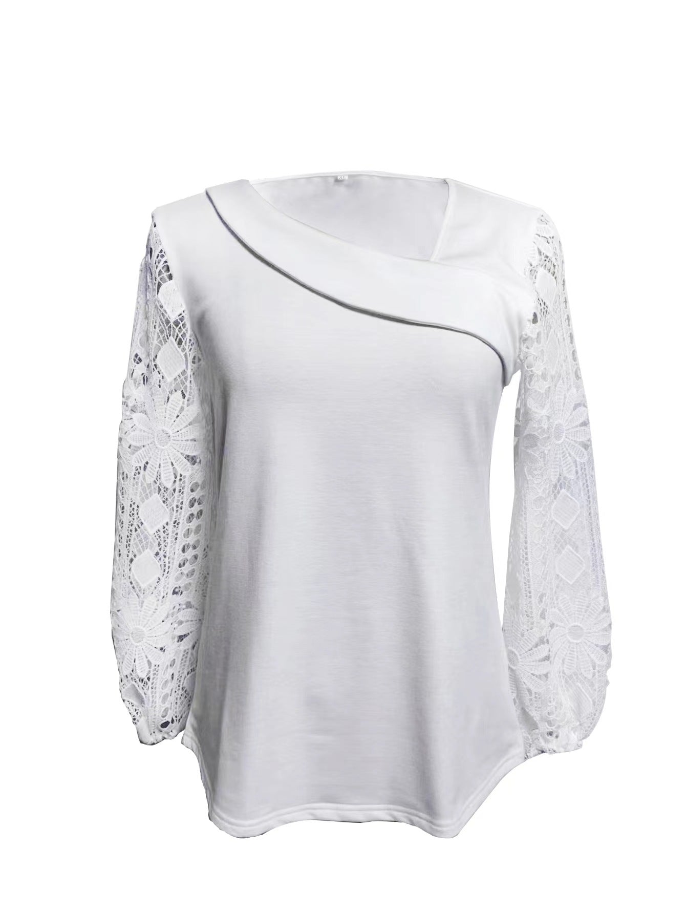 Damen Bluse Spitze Elegant Eveloria
