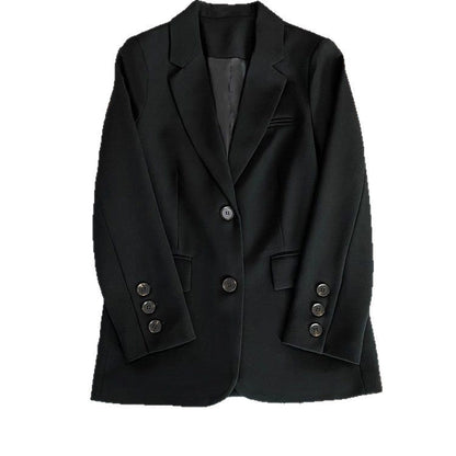 Damen Blazer Eleganter Schnitt Dekorative Knöpfe Eveloria