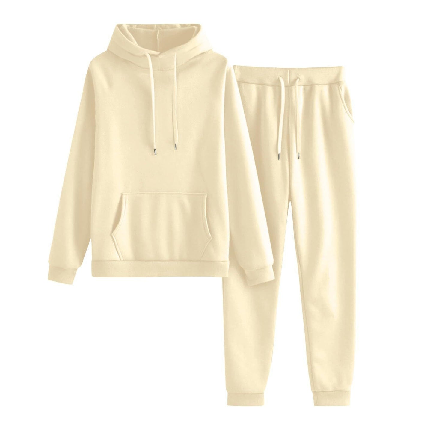 Damen Hoodie Jogginghose Set Lässig Mit Taschen Eveloria