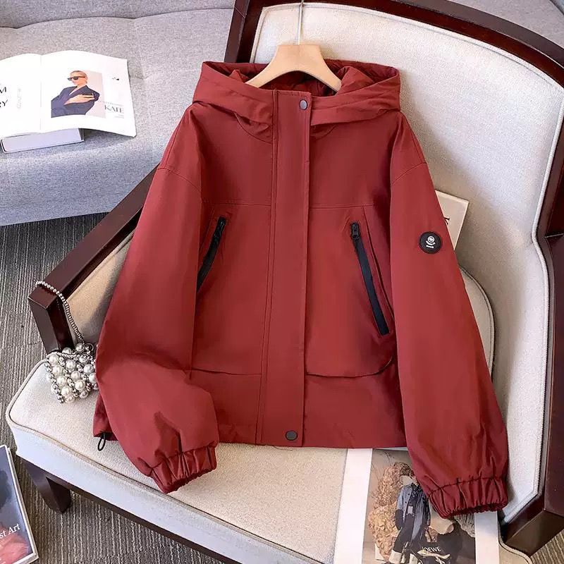Damen Sportjacke Übergangsjacke mit Kapuze von Eveloria