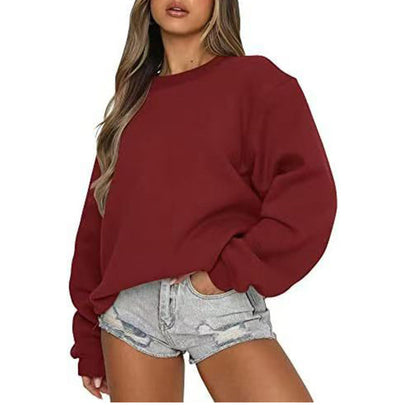 Damen Sweatshirt Lässiger Schnitt Voluminöse Ärmel Eveloria