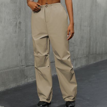 Damen Freizeithose Elastischer Bund Praktische Seitentaschen